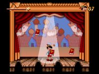 une photo d'Ã©cran de Disney s Pinocchio sur Sega Megadrive